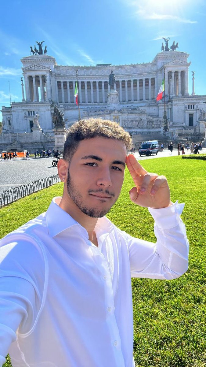 El Rayhan selfie Rome Vittoriano, voyage Rome El Rayhan